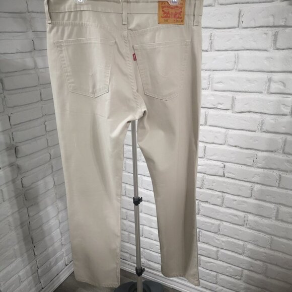 Levi's Men's Straight Jeans - Light Gray - Picture 3 of 14